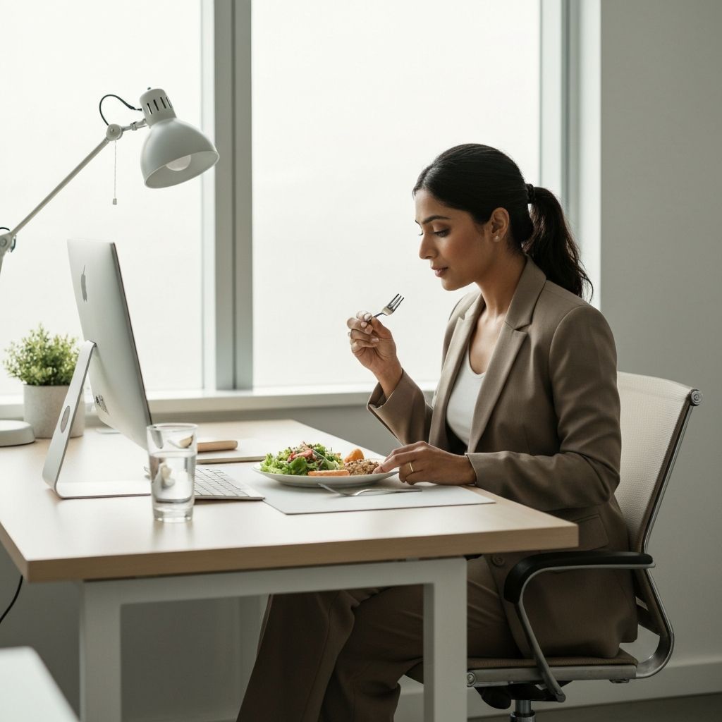 Professional eating during work